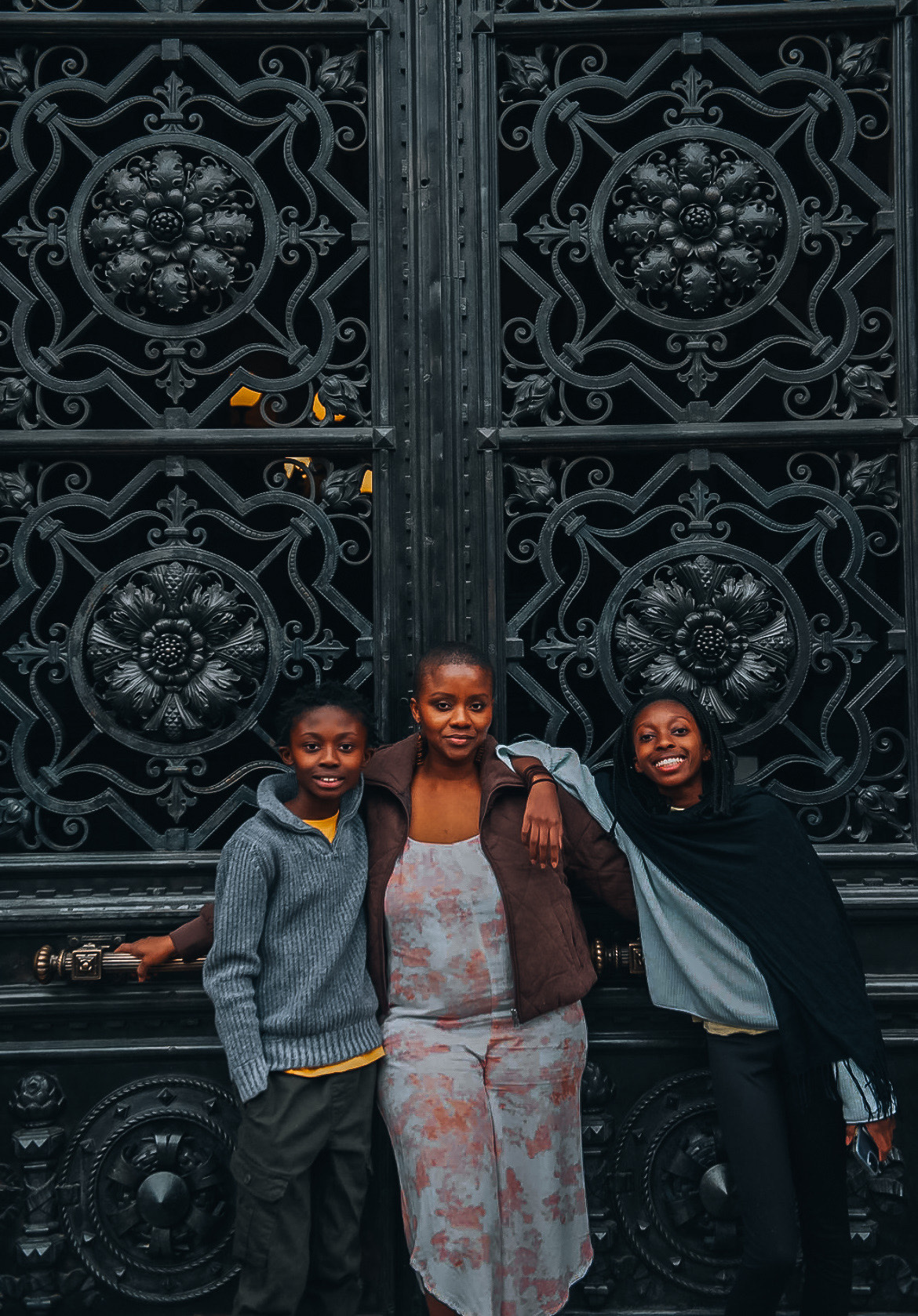 Naana Simmons with her family